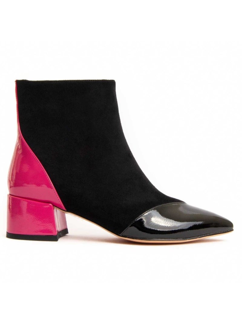 Stivaletto Con Tacco Materiale Sintetico E Tessile Montevita Nero - Kiabi