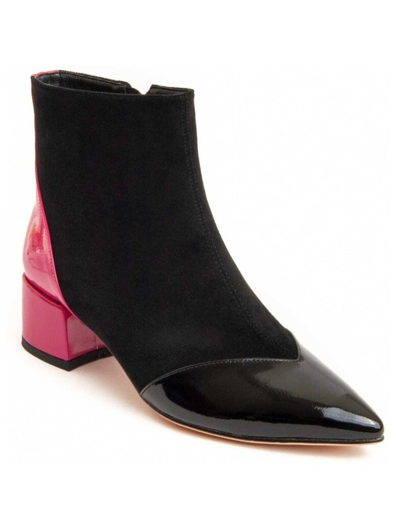Stivaletto Con Tacco Materiale Sintetico E Tessile Montevita Nero - Kiabi