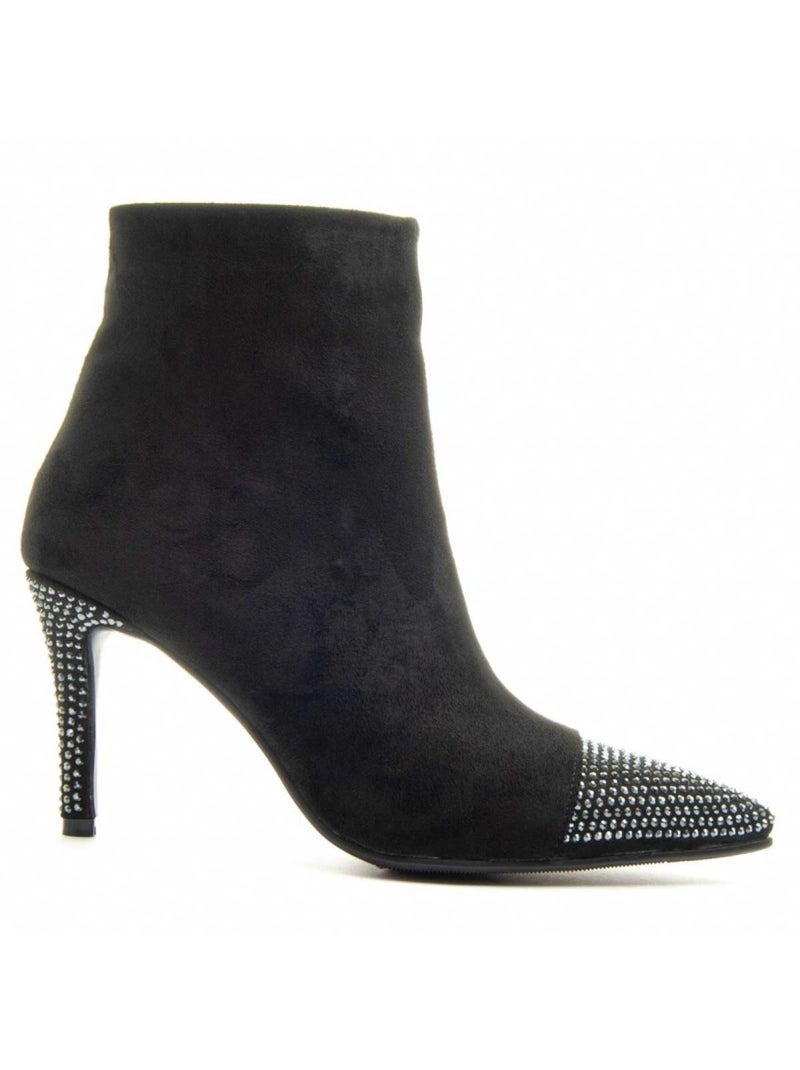 Stivaletto Con Tacco Materiale Sintetico E Tessile Montevita Nero - Kiabi