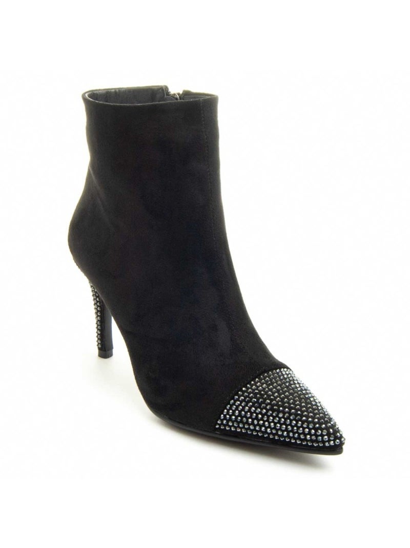 Stivaletto Con Tacco Materiale Sintetico E Tessile Montevita Nero - Kiabi