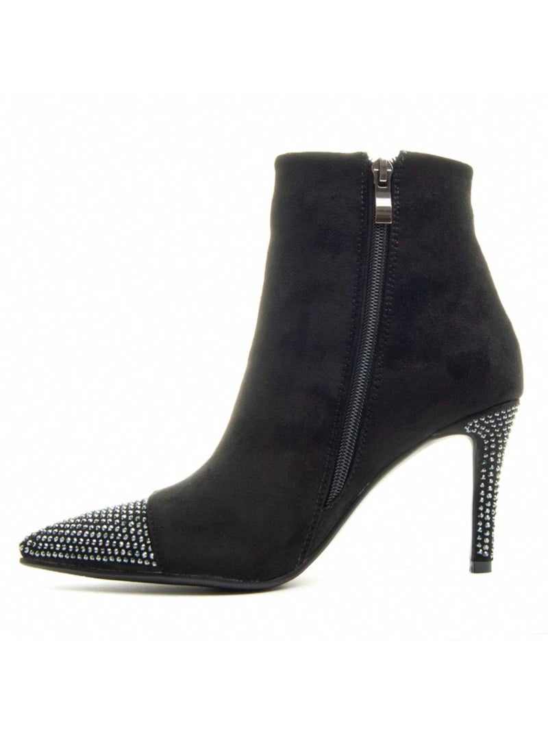 Stivaletto Con Tacco Materiale Sintetico E Tessile Montevita Nero - Kiabi