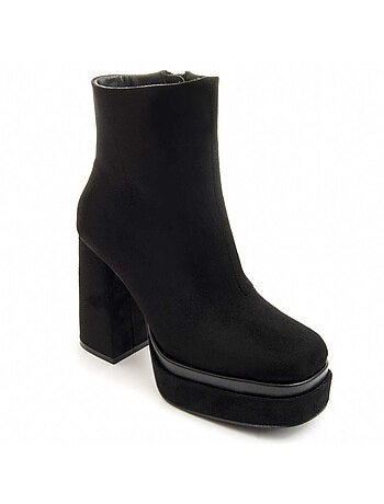 Stivaletto Con Tacco Materiale Sintetico E Tessile Montevita