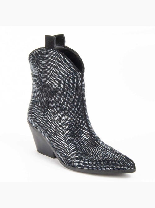 Stivaletto Con Tacco Materiale Sintetico E Tessile Montevita - Kiabi