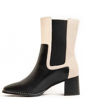 Stivaletto Con Tacco Materiale Sintetico E Tessile Montevita