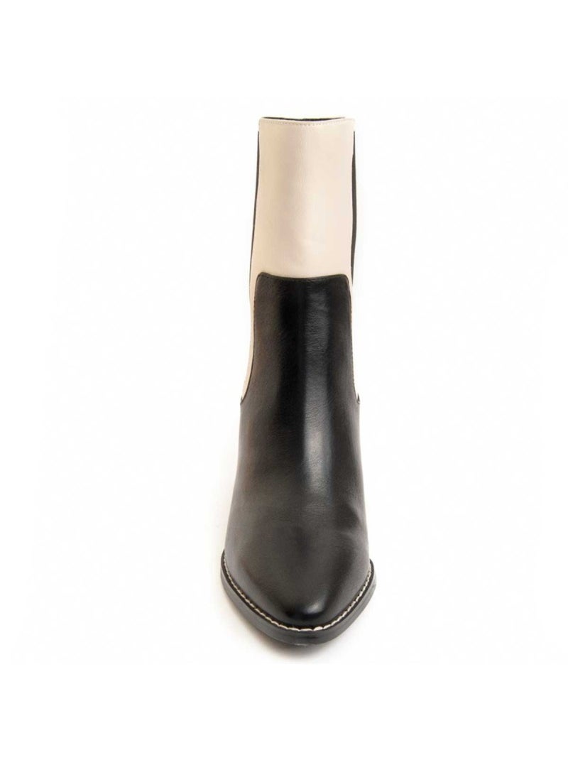 Stivaletto Con Tacco Materiale Sintetico E Tessile Montevita Nero - Kiabi