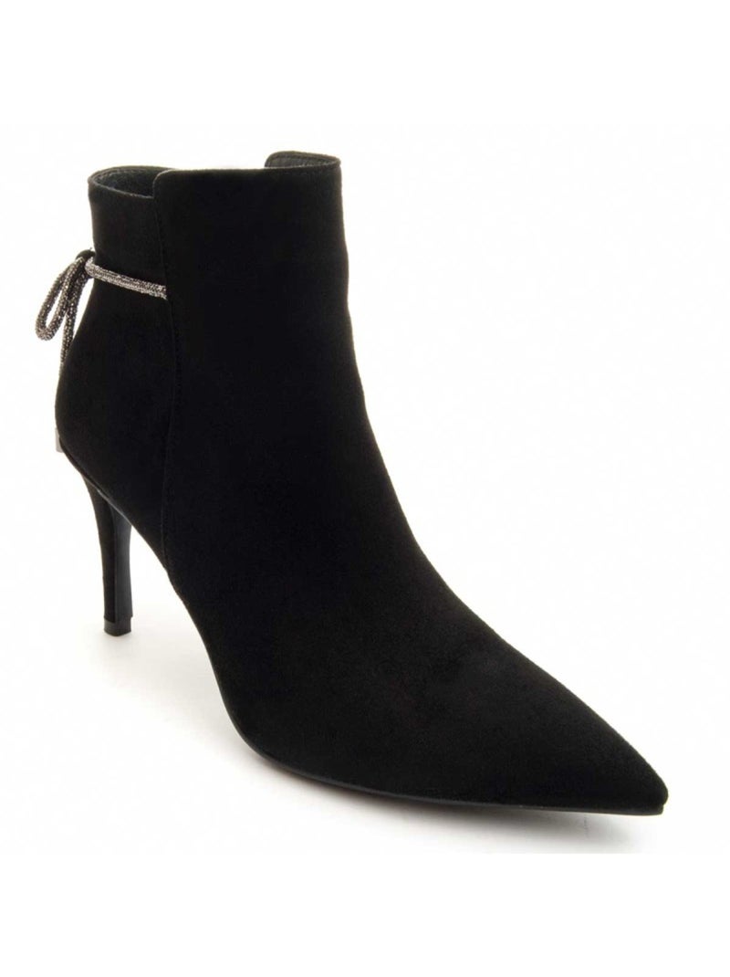 Stivaletto Con Tacco Materiale Sintetico E Tessile Montevita Nero - Kiabi
