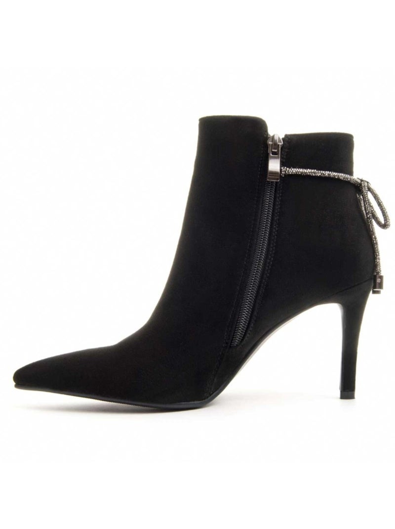 Stivaletto Con Tacco Materiale Sintetico E Tessile Montevita Nero - Kiabi