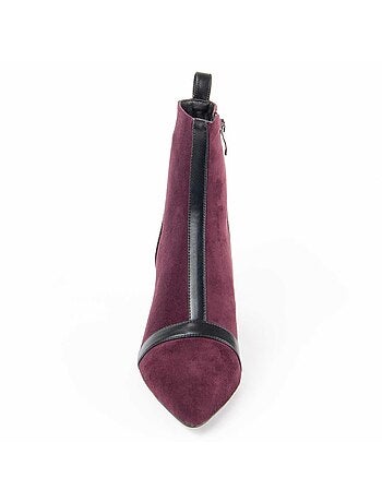Stivaletto Con Tacco Materiale Sintetico E Tessile Montevita
