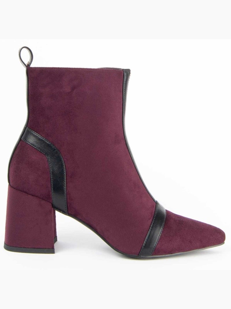 Stivaletto Con Tacco Materiale Sintetico E Tessile Montevita Rosso - Kiabi