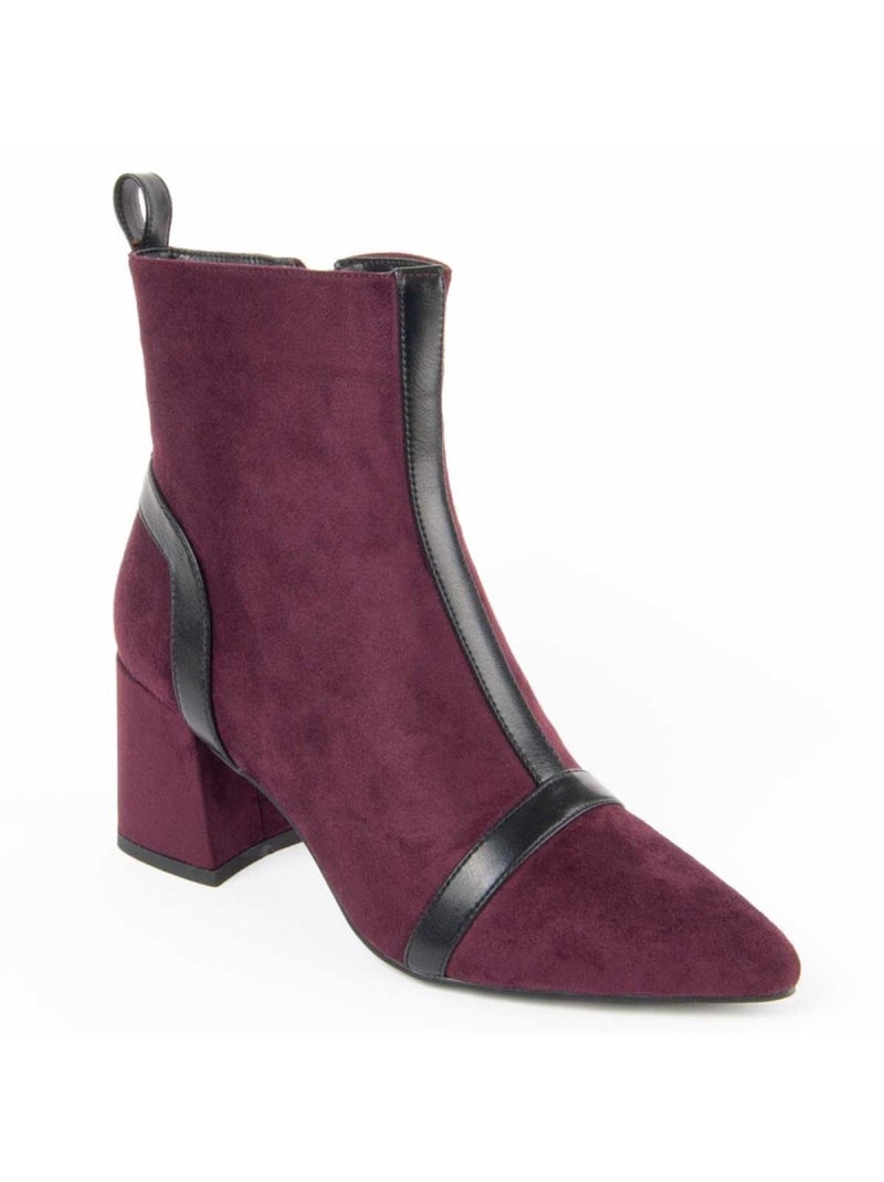 Stivaletto Con Tacco Materiale Sintetico E Tessile Montevita Rosso - Kiabi