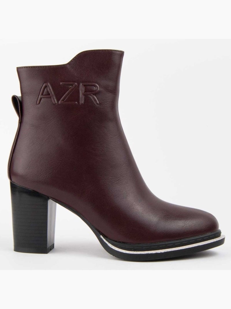 Stivaletto Con Tacco Materiale Sintetico E Tessile Montevita Rosso - Kiabi