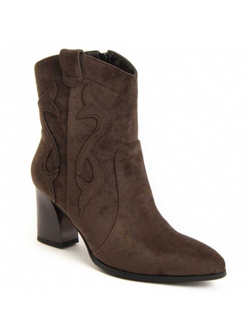 Stivaletto Con Tacco Materiale Sintetico E Tessile Montevita - Kiabi