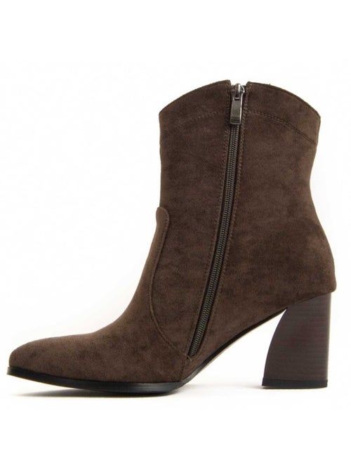 Stivaletto Con Tacco Materiale Sintetico E Tessile Montevita - Kiabi