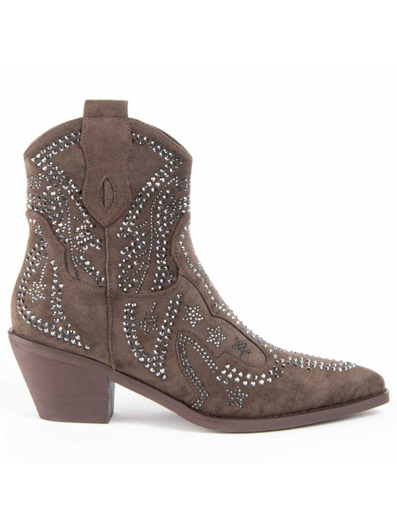 Stivaletto Con Tacco Materiale Sintetico E Tessile Montevita Verde - Kiabi