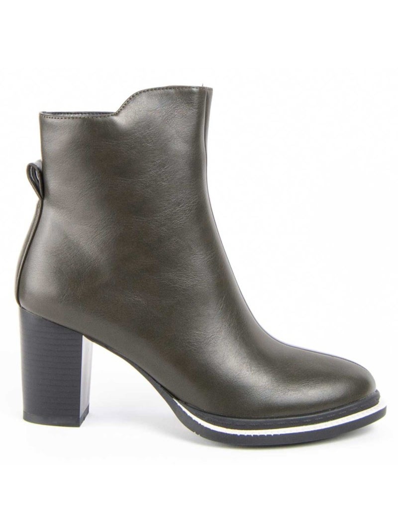 Stivaletto Con Tacco Materiale Sintetico E Tessile Montevita Verde - Kiabi