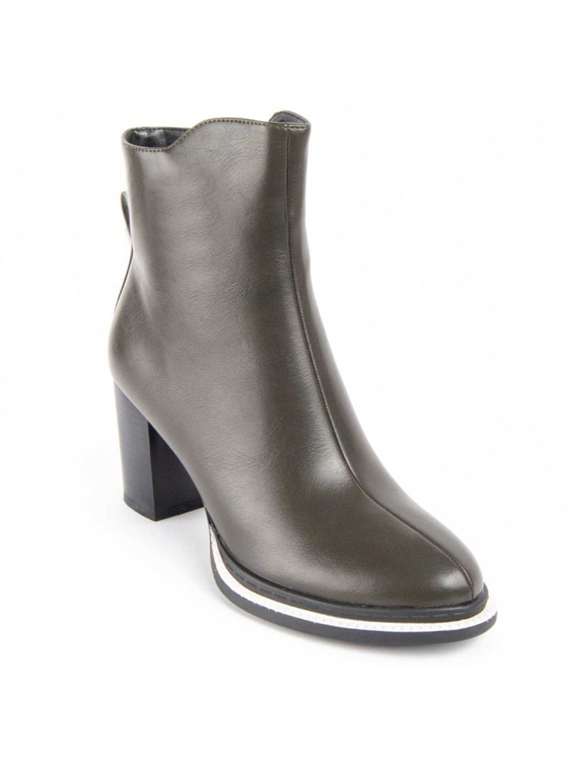 Stivaletto Con Tacco Materiale Sintetico E Tessile Montevita Verde - Kiabi