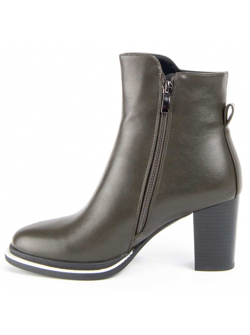 Stivaletto Con Tacco Materiale Sintetico E Tessile Montevita Verde - Kiabi