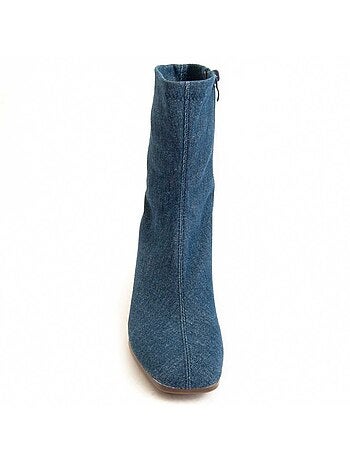 Stivaletto Con Tacco Materiale Sintetico Montevita