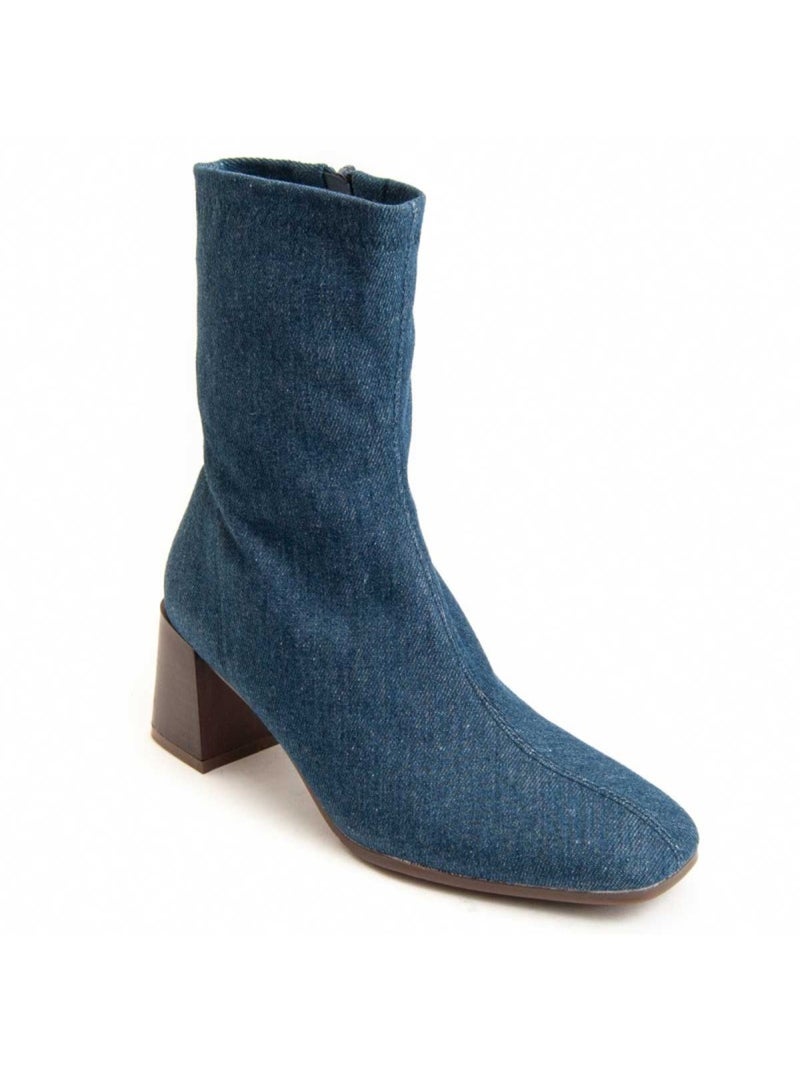 Stivaletto Con Tacco Materiale Sintetico Montevita Blu - Kiabi