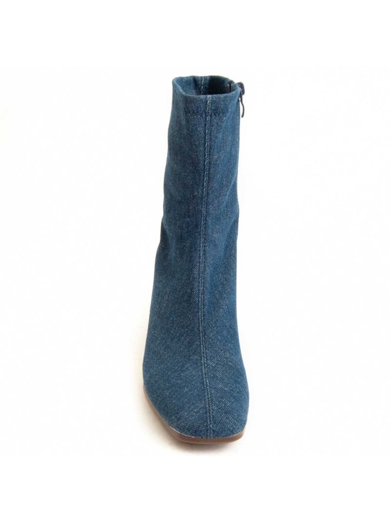 Stivaletto Con Tacco Materiale Sintetico Montevita Blu - Kiabi