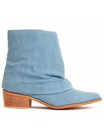 Stivaletto Con Tacco Materiale Sintetico Montevita