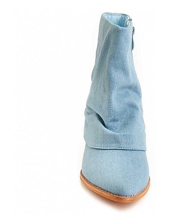 Stivaletto Con Tacco Materiale Sintetico Montevita