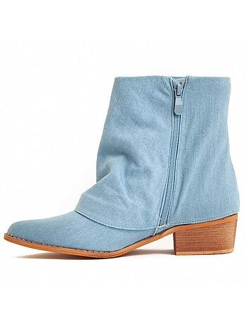 Stivaletto Con Tacco Materiale Sintetico Montevita
