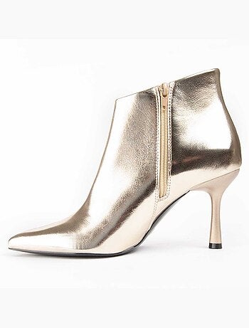 Stivaletto Con Tacco Materiale Sintetico Montevita