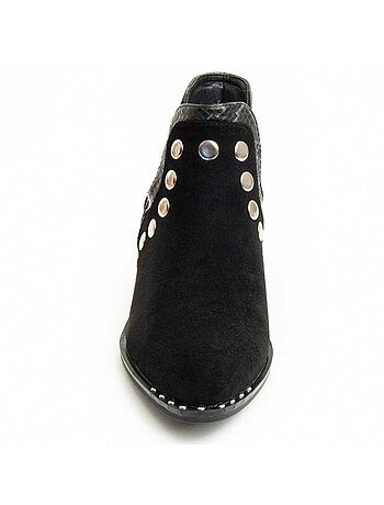 Stivaletto Con Tacco Materiale Sintetico Montevita