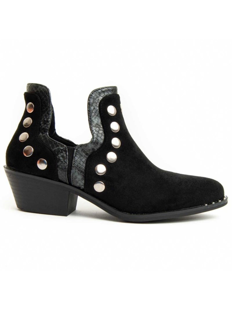 Stivaletto Con Tacco Materiale Sintetico Montevita Nero - Kiabi