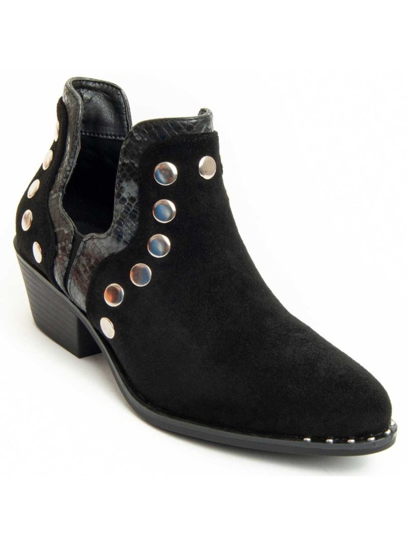 Stivaletto Con Tacco Materiale Sintetico Montevita Nero - Kiabi