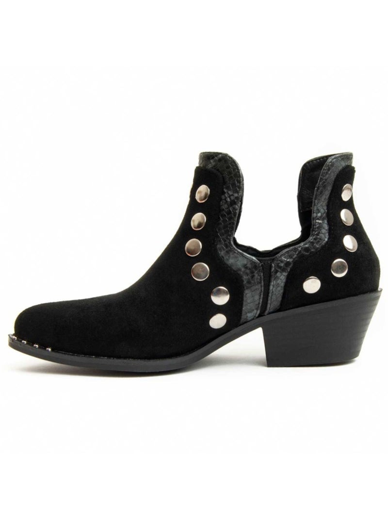 Stivaletto Con Tacco Materiale Sintetico Montevita Nero - Kiabi