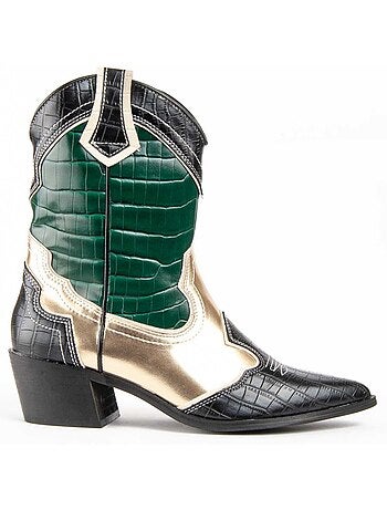 Stivaletto Con Tacco Materiale Sintetico Montevita