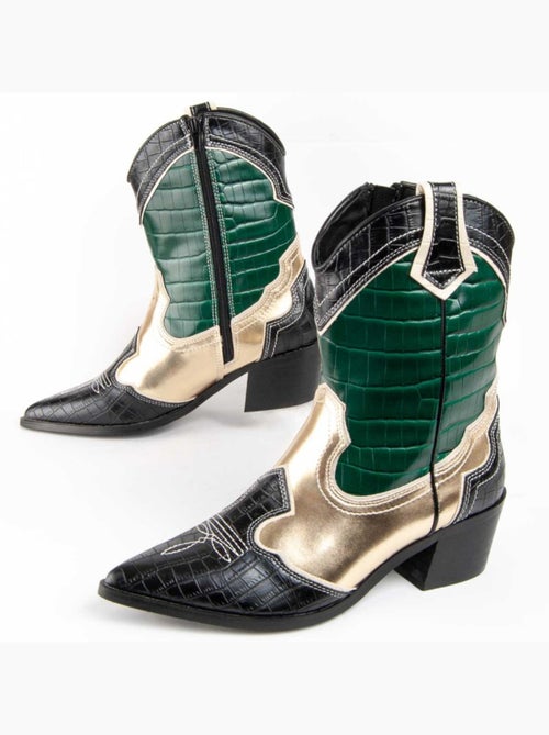 Stivaletto Con Tacco Materiale Sintetico Montevita - Kiabi