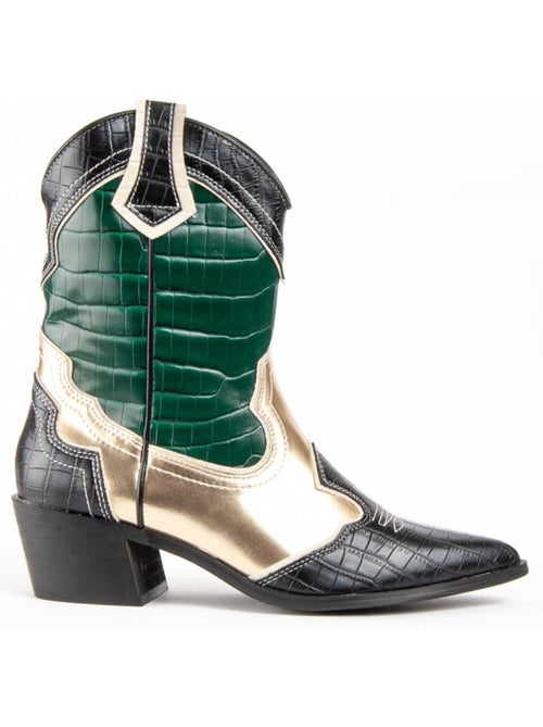 Stivaletto Con Tacco Materiale Sintetico Montevita - Kiabi