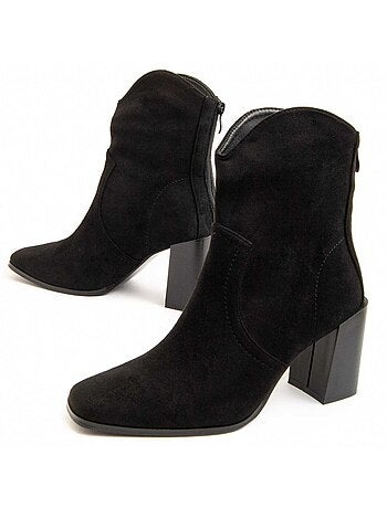 Stivaletto Con Tacco Tessuto Montevita