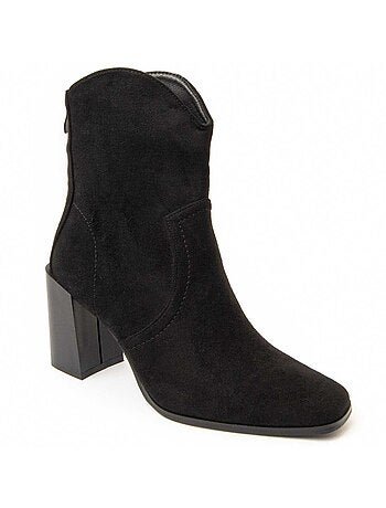 Stivaletto Con Tacco Tessuto Montevita