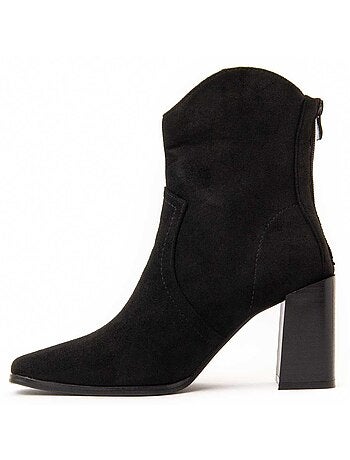 Stivaletto Con Tacco Tessuto Montevita
