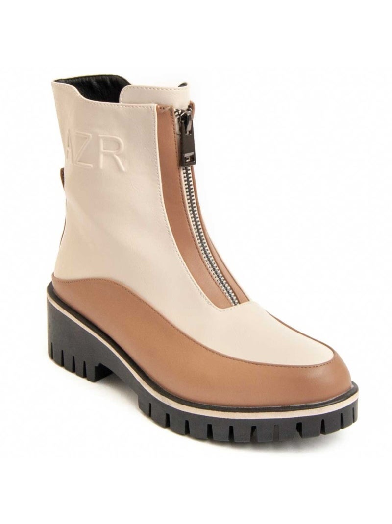 Stivaletto Materiale Sintetico E Tessile Montevita Beige - Kiabi