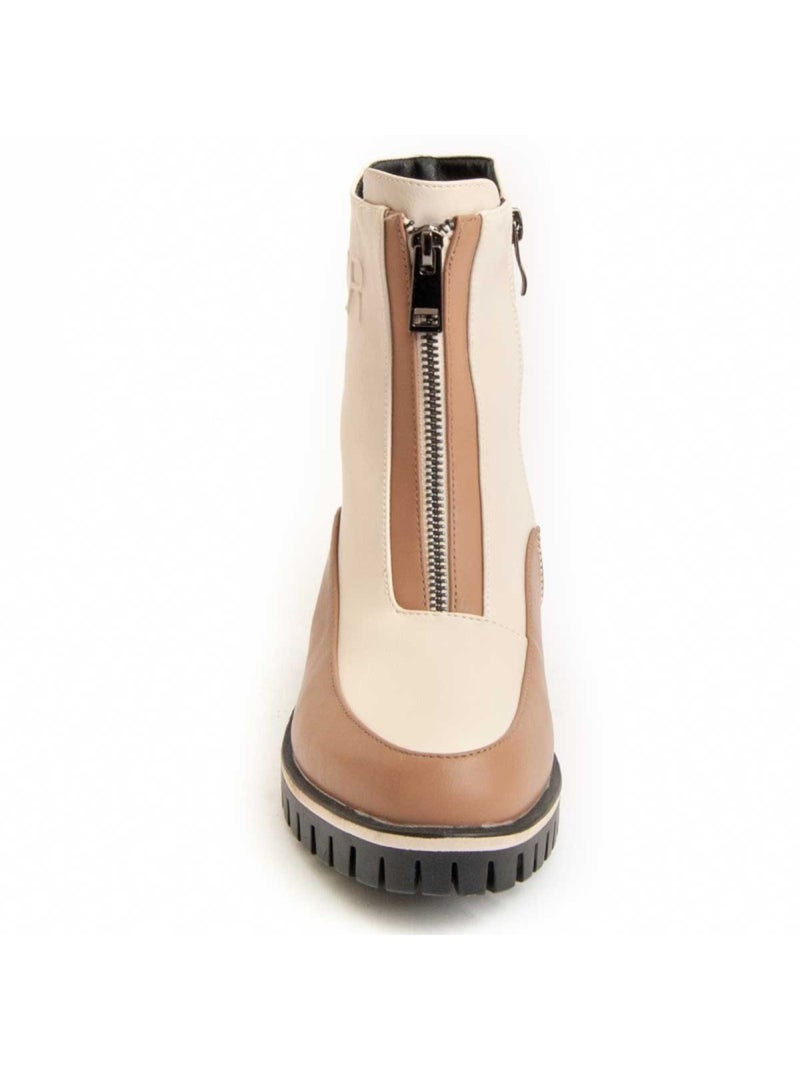 Stivaletto Materiale Sintetico E Tessile Montevita Beige - Kiabi