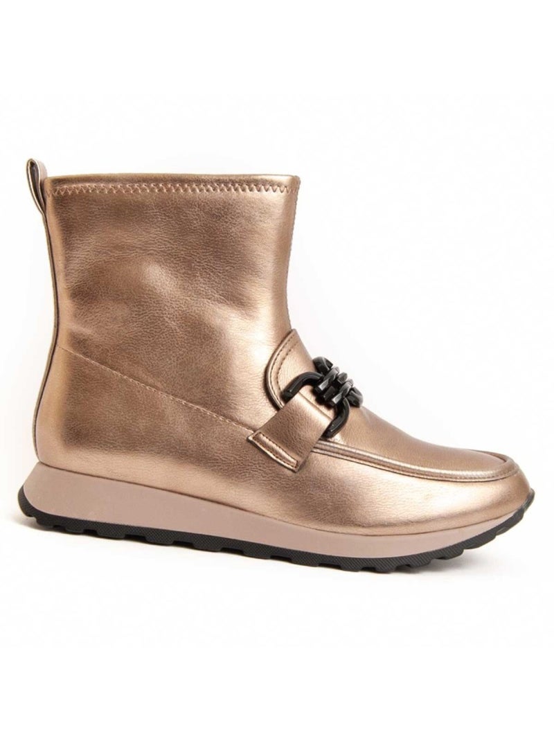 Stivaletto Materiale Sintetico E Tessile Montevita Dorato/Oro - Kiabi