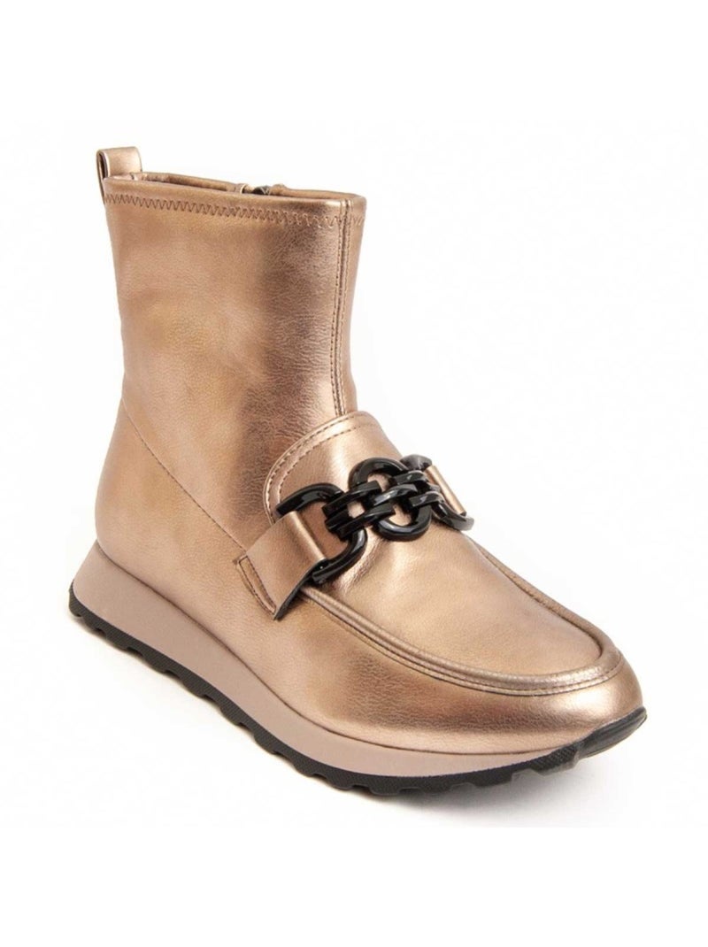 Stivaletto Materiale Sintetico E Tessile Montevita Dorato/Oro - Kiabi