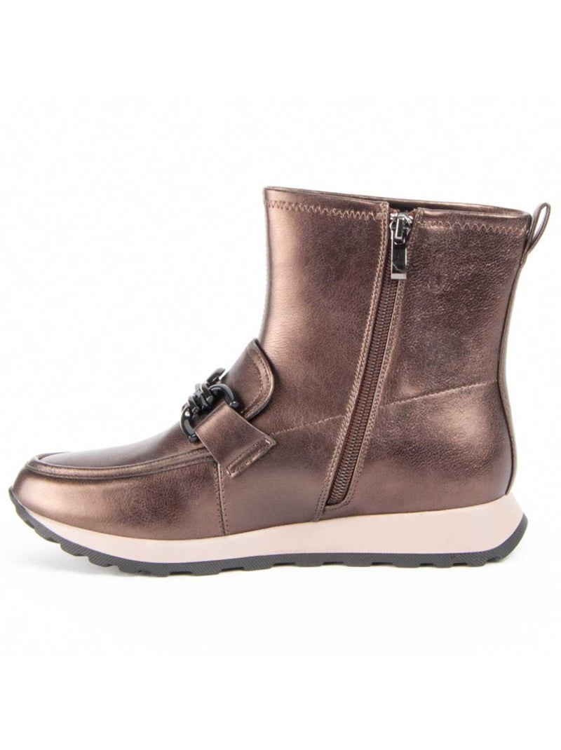 Stivaletto Materiale Sintetico E Tessile Montevita Marrone - Kiabi