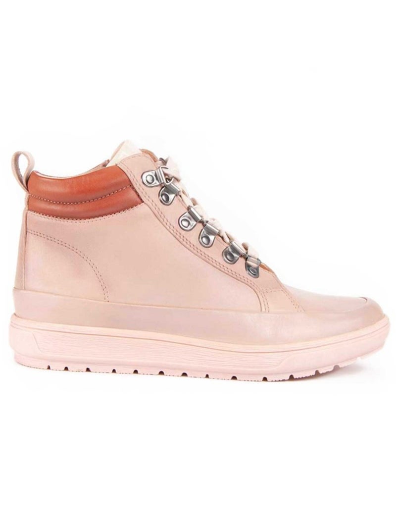Stivaletto Pelle Naturale Purapiel Beige - Kiabi