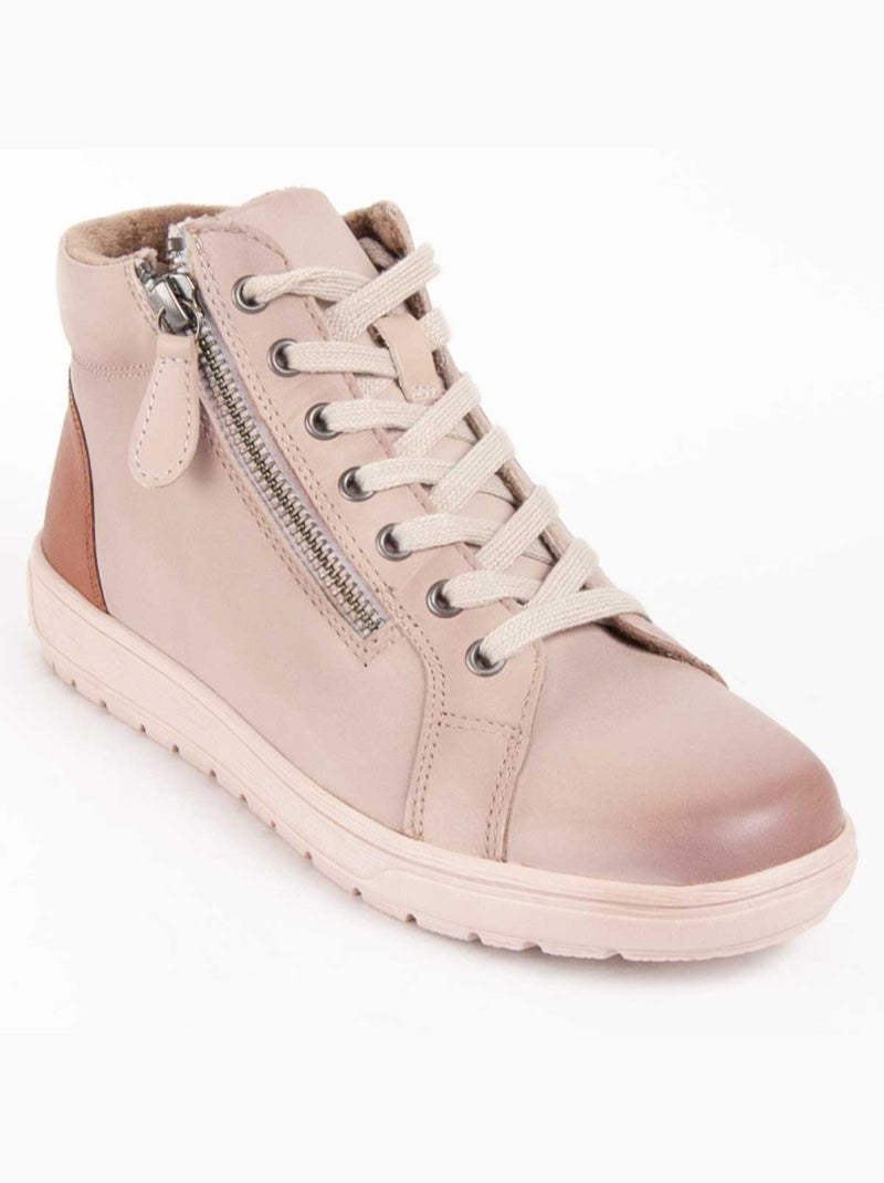 Stivaletto Pelle Naturale Purapiel Bianco - Kiabi
