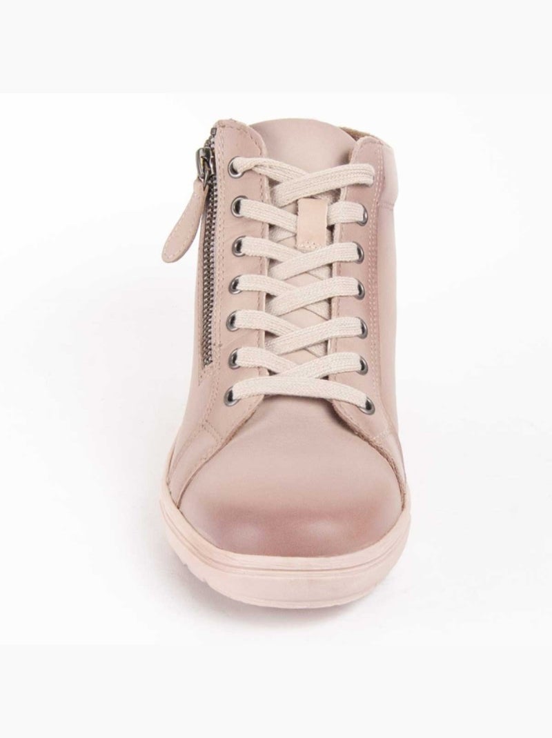 Stivaletto Pelle Naturale Purapiel Bianco - Kiabi