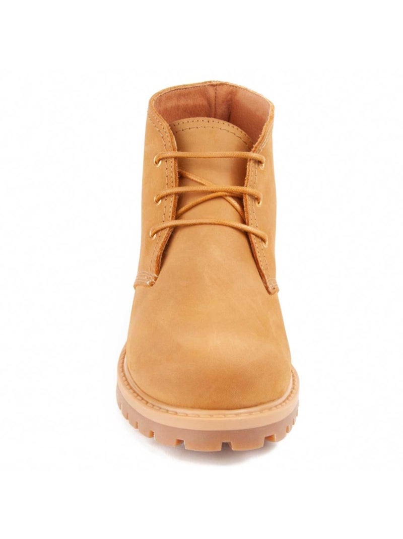 Stivaletto Pelle Naturale Purapiel Marrone - Kiabi