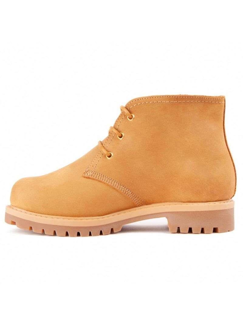 Stivaletto Pelle Naturale Purapiel Marrone - Kiabi