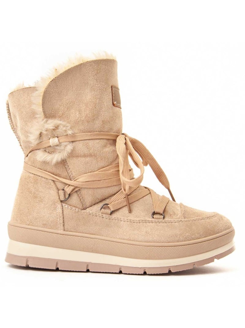Stivaletto Platform Materiale Sintetico Montevita Beige - Kiabi