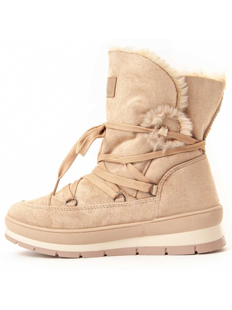 Stivaletto Platform Materiale Sintetico Montevita Beige - Kiabi